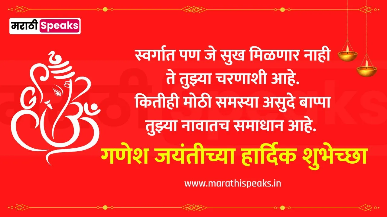 Ganesh Jayanti Wishes In Marathi